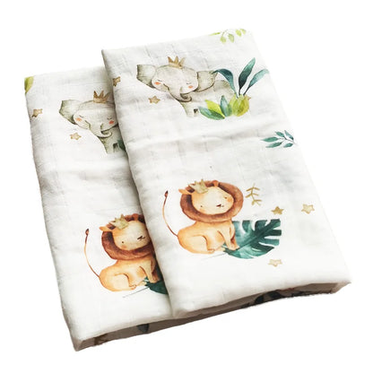 Muslin Cotton Baby Towel  Swaddle - 58x58cm Bath Feeding Face Wipe