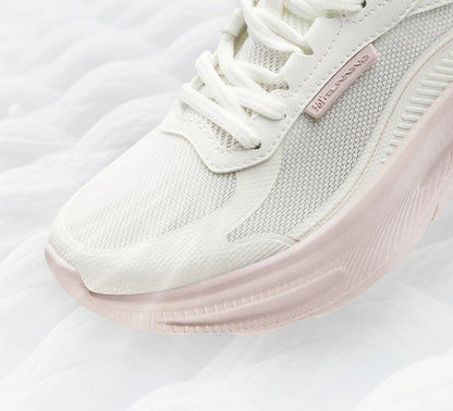 361 Degrees Women's Running Shoes Casual Mesh Anti-slip Lightweight  Trendy Thick-sole Rebond Durable Female Sneakers 682532239