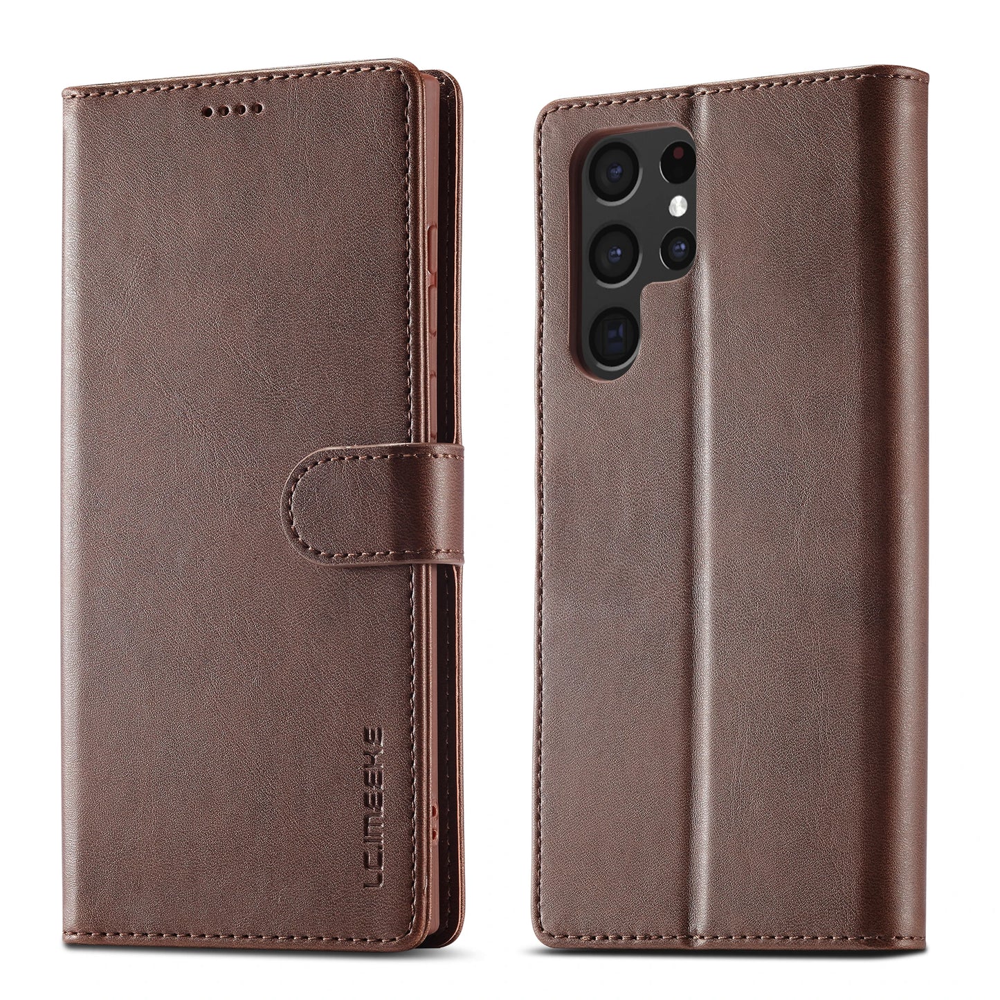 Business Leather Case for Samsung Galaxy S26 S25 Ultra S24 S23 FE S22 S21 S20 S10 Plus Note 20 + Flip Wallet Card Holder Cover