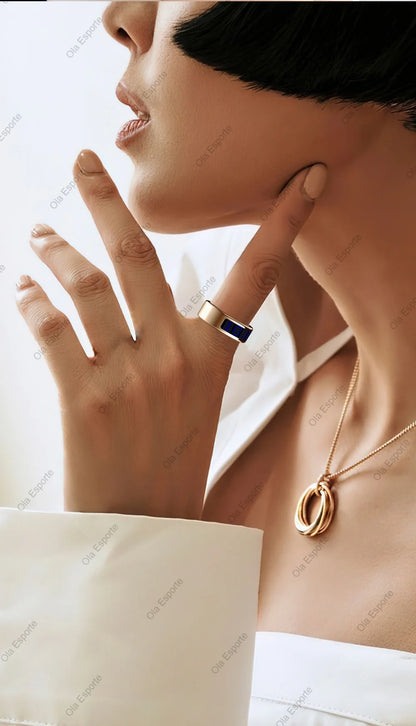 Smart Ring With Dynamic Display Screen 5 ATM Waterproof Blood Oxygen Heart Rate Sleep Monitor Sports Ring Men Women Fashion Ring