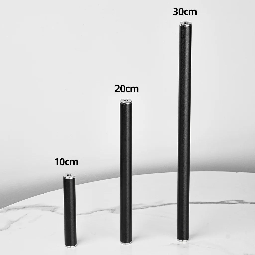 Metal Tube Extendable Rod Selfie Stick Monopod Extention Pole Stand Holder with 1/4inch Screw Ball Head for Mobile Phone Cameras