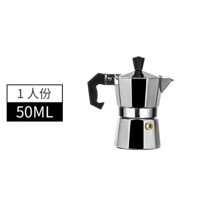 Italian Mocha Coffee Pot - Portable Aluminum Octagonal Coffee  Tea Maker - ZOOMNSTORE