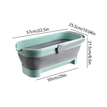360 Rotating Microfiber Flat Mop - Self-Contained Lazy Floor Cleaner