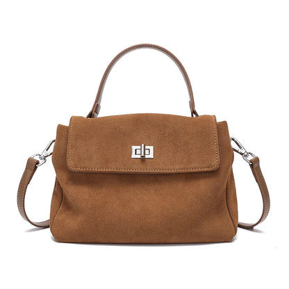 Genuine Leather Crossbody - Women's Soft Leather Messenger Bag With Zipper Closure