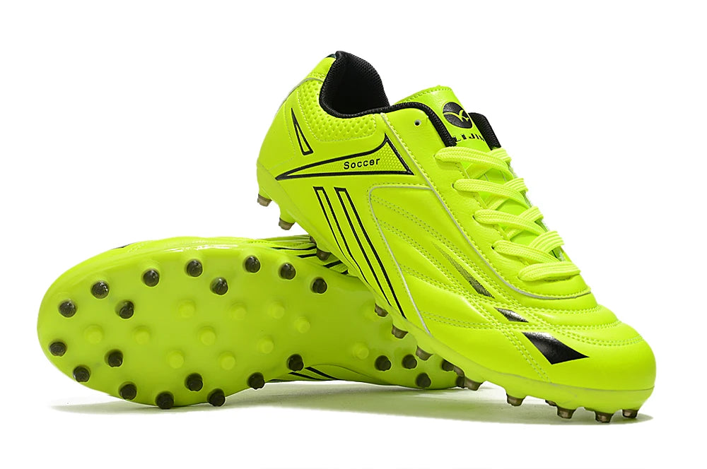 Men's Football Shoes – Lightweight Turf Soccer Cleats with Studded Rubber Sole