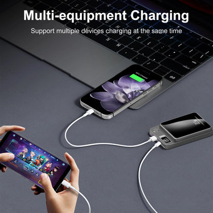 10000mAh Magnetic Wireless Power Bank PD22.5W Fast Charging Portable External Battery Adapter For Magsafe iPhone Huawei Samsung