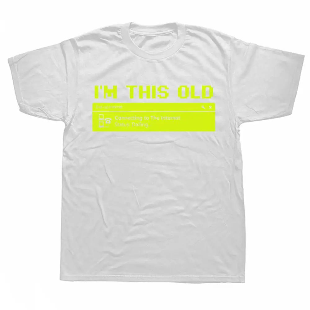 Cotton Computer 90s Programmer PC Nerd Geek Men T Shirts Graphic Streetwear Short Sleeve Birthday Gifts  Style T-shirt