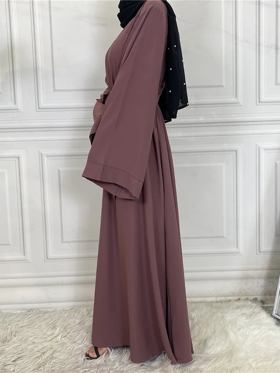 Modest Abaya Dress Ramadan Kaftan For Women | Elegant Muslim Maxi Robe