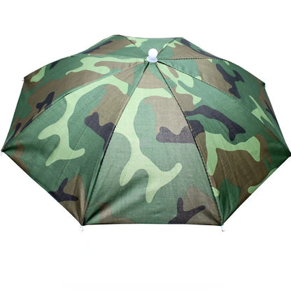 1PC Foldable Umbrella Hat Cap Headwear for Fishing Hiking Beach Camping Head Hats Outdoor