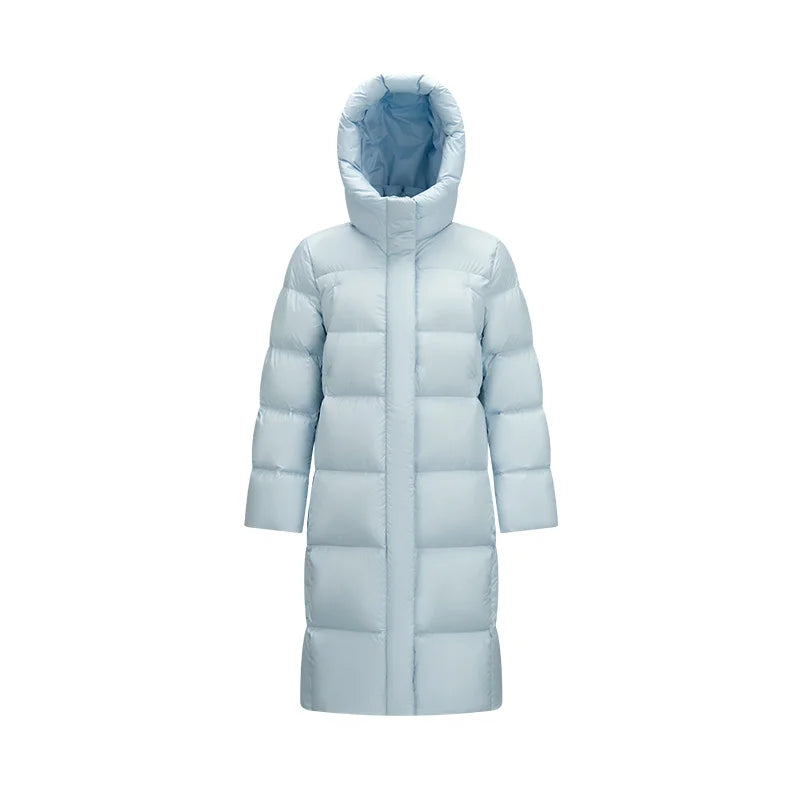 Women Down Jacket - Lightweight Waterproof Winter Coat With Self Heating Lining & Hood