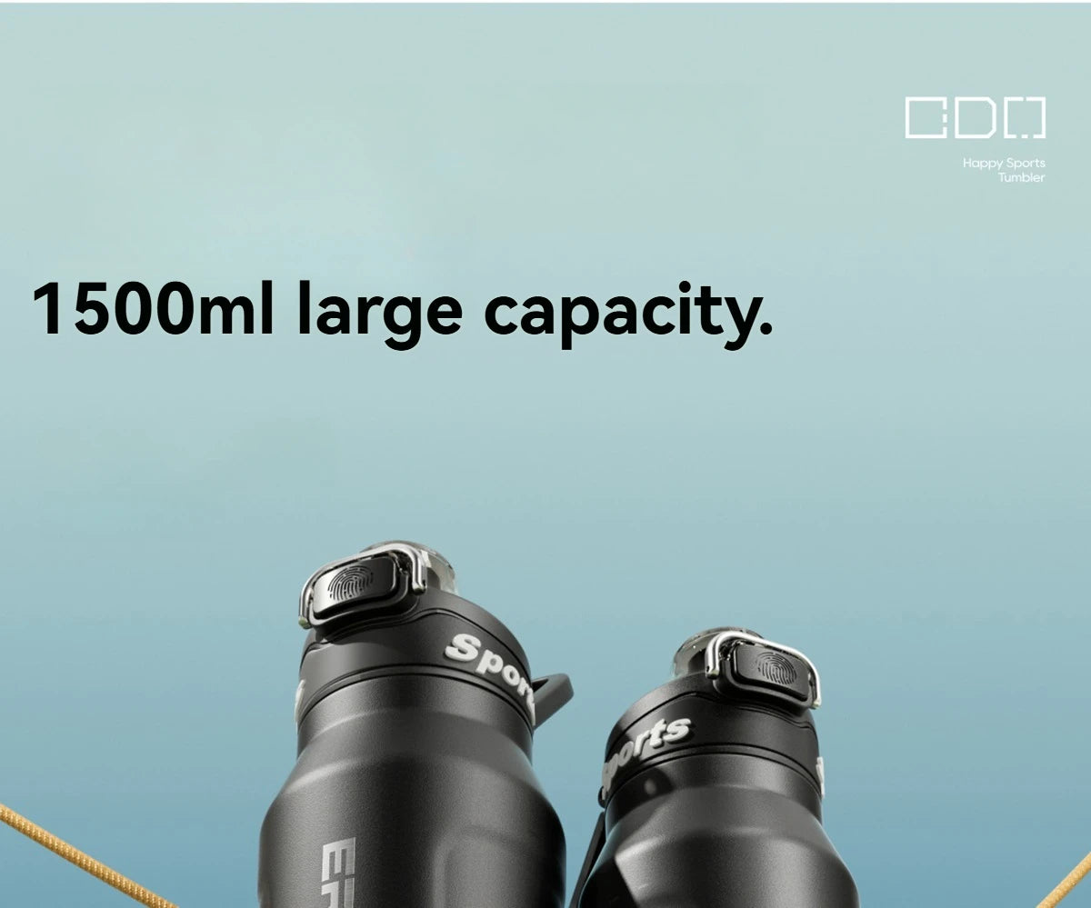 Insulated Water Bottle Stainless Steel Tumble Cycling Cold And Hot Flasks Double Wall Portable With Handle Sports Outdoor Cup