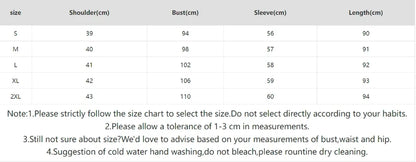 Knitted Sweater Dress – Women's Warm Autumn Winter Long Sleeve A-Line Mid-Calf Skirt