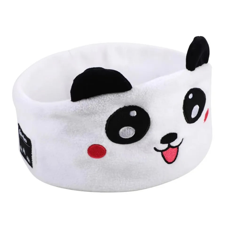 Soft Plush Bluetooth Headphones Eye Mask Elastic Eye Mask Volume Limited Children's Sleep Earphones Comfortable Wear