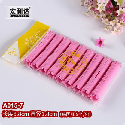 Heatless Hair Curler With Plastic Perm Rods - Foam Rollers For Soft Curls & Volume Styling