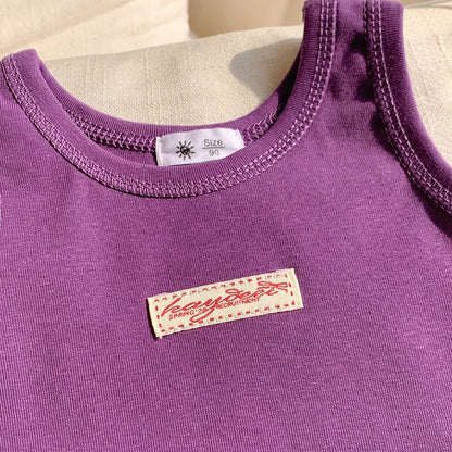 Kids Summer Clothes Sleeveless T-shirt Fashion Children T-shirt For Girls Boys Cotton Vest Tops