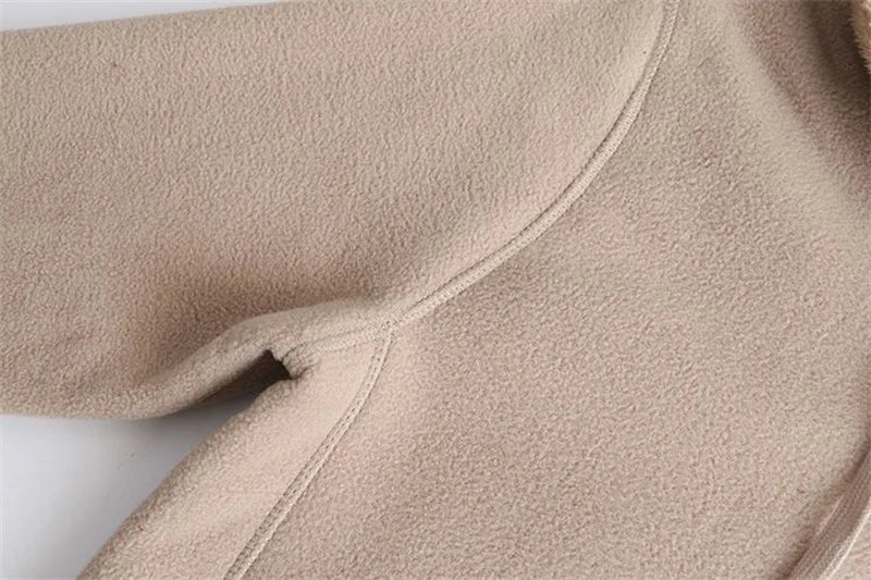 2023 Thicken Winter Sweatshirts Hoodies Jacket Women Polar Fleece Coats Zipper-up Casual Tops Middle-age Female Warm Overcoat