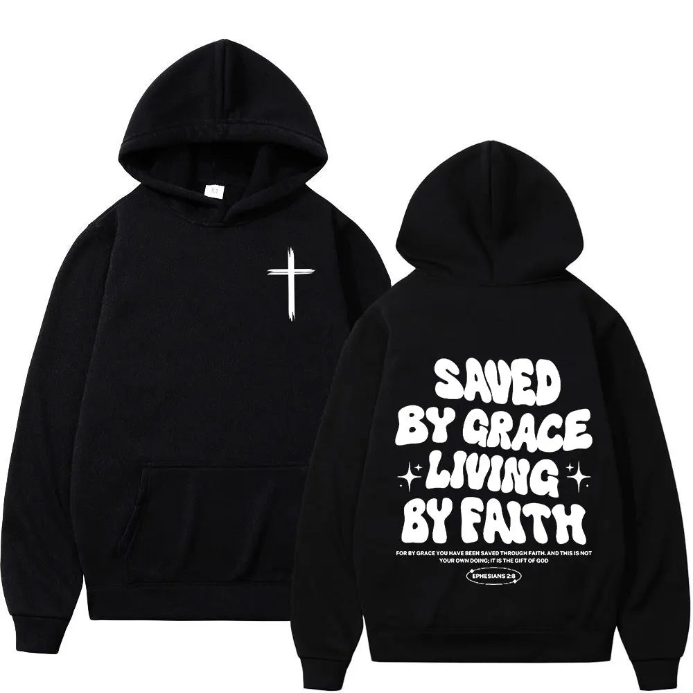Faith Over Fear Hoodie - Christian Vintage Sweatshirt for Men  Women - ZOOMNSTORE