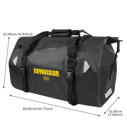 Waterproof Motorcycle Dry Bag - Reflective Duffle for Travel Hiking Camping Fishing