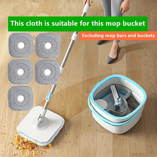 Mop Replacement Cloths - 5pcs Strong Decontamination Cleaning Tools for Flat Mop