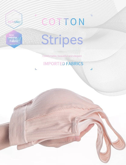 1-2PCS Women's Summer Cotton Thin Clustering Non-sagging Front-buckle Bra Comfortable Traceless Vest-style Women's Underwear