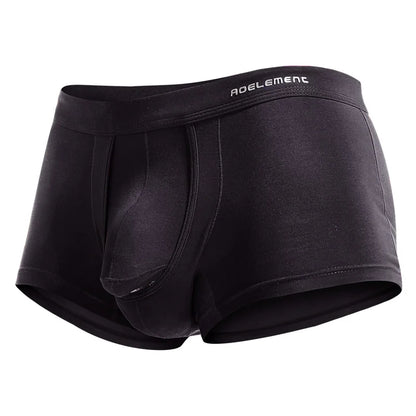 Gun-bullet separation underwear for men, scrotal support venous bottom pants, ice silk bag, curved men's briefs