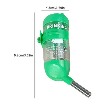 Hanging Hamster Drinker Water Bottle Dispenser Feeder Hanging Pet Dog Guinea Pig Squirrel Rabbit Drinking Head Pet Drinker Stand