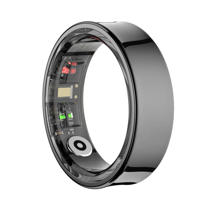 Amovan Smart Ring Premium Temperature Remote Control Sports Sleep Health Fitness Fasion Ring for Samsung iOS Phone for Woman Man