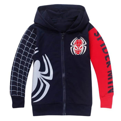 Spider-Man Halloween Hoodie - Boys Zipper Sweatshirt 2025