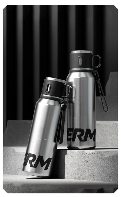 Double Wall Vacuum Insulated Thermos Bottle Stainless Steel Flask Portable Travel Mug With Lid Outdoor Hiking Gym Daily Use