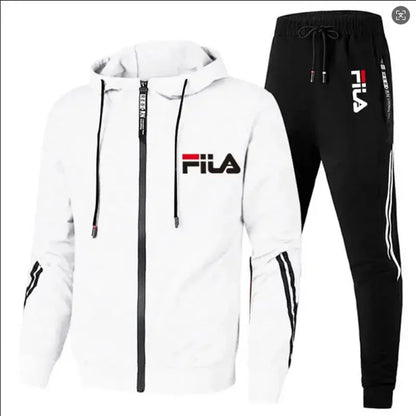Men's 2026 Fashion Leisure Outdoor Zipper Jacket And Sports Pants Jogging Set Fitness Two-Piece Set for Spring And Autumn