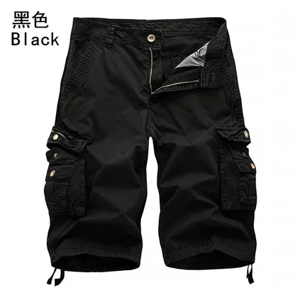 Choice Cargo Shorts Men 2025 Summer Army Military Tactical Homme Shorts Casual Solid Multi-Pocket Male Cargo Shorts Plus Size