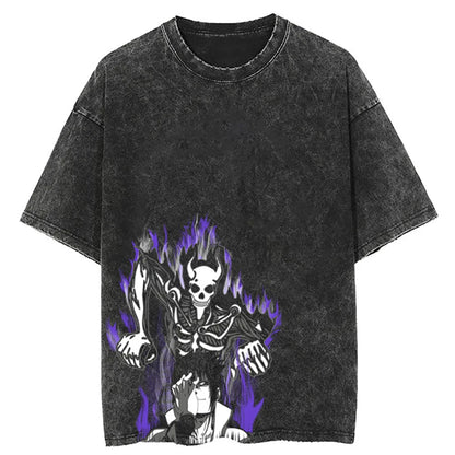 Hip Hop Streetwear T Shirt Japanese Anime Naruto Print T-Shirt Men Harajuku Cotton Tshirt Summer Short Sleeve Tops Tees