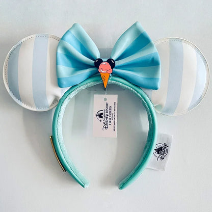 Disney Princess Headband - Mickey Ear Hair Hoop with Sequin Bow
