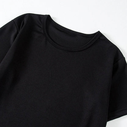 1/4piece Spring/Summer Youth Plus Size 13-16 Years Old Quick Drying Sports Short Sleeved T-shirt Versatile Top For Boys And Girl