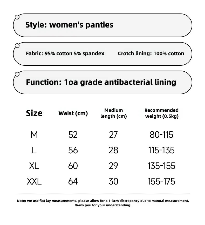 Women's Cotton Briefs Fashion Underwear for Women Triangular Panties Plus Size Panties Lingerie Sexy Set Lady Belly Reducing