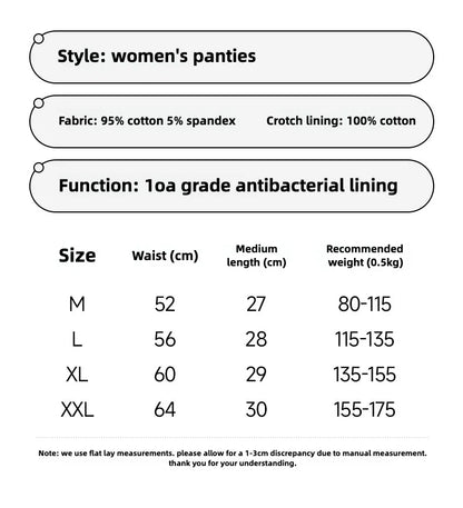 Women's Cotton Briefs Fashion Underwear for Women Triangular Panties Plus Size Panties Lingerie Sexy Set Lady Belly Reducing