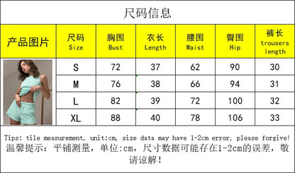 Casual Solid Ribbed Knit Lounge Set Womens Sleeveless Tank Top and Lettuce Hem Shorts Two Piece Summer Pajama Outfit Homewear