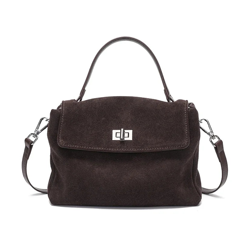 Genuine Leather Crossbody - Women's Soft Leather Messenger Bag With Zipper Closure