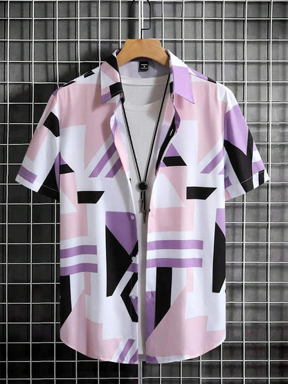 Hawaiian Men's Shirt Summer Outdoor Beach Men's Short-sleeved Shirt Urban Everyday Casual Men's Shirt Street Fashion Men's Shirt