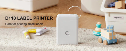 Niimbot D110 Portable Mini Printer Thermal Adhesive Sticker Label Printer Inkless Pocket Label Maker UV Printer For Mobile Label