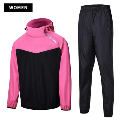 Sauna Suit Unisex Gym Clothing - Full Body Sweating Tracksuit for Weight Loss & Fitness