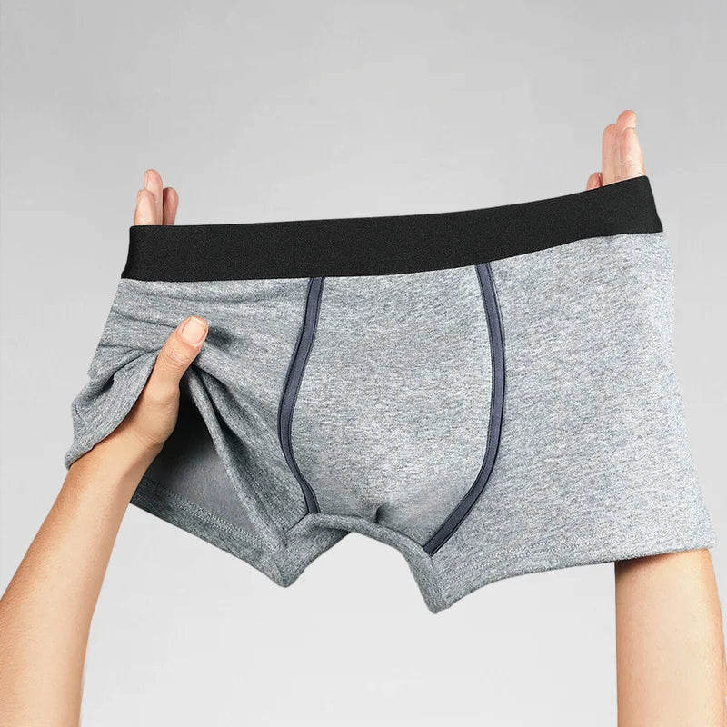 3-Pack of Warm Underwear for Men, Velvet and Thickeneded, Men's Boxer Briefs, Autumn and Winter Cold-Proof Shorts, Boys' Sports