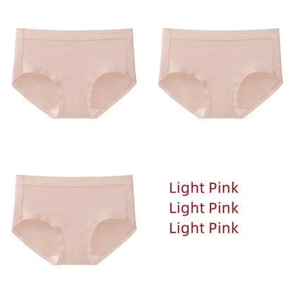 3Pcs Modal Women's Panties Lengthened Inner Crotch Female Briefs Underwear Underpants M-XXL 7A Level Antibacterial Sexy Soft Fit