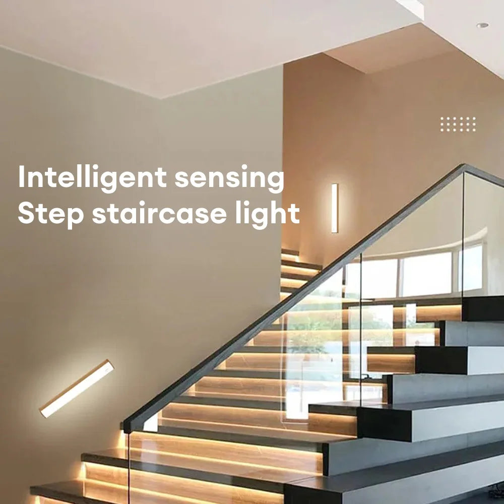 Motion Sensor Light Wireless LED Night Light USB Rechargeable Night Lamp Cabinet Wardrobe Lamp Staircase Backlight For Kitchen 1