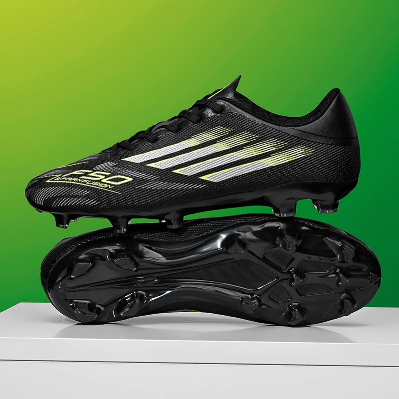 Men Football Boots - Professional TF FG Soccer Shoes With Ankle Support Cleats