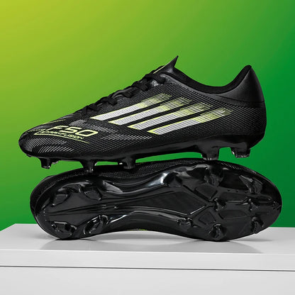Men Football Boots - Professional TF FG Soccer Shoes With Ankle Support Cleats