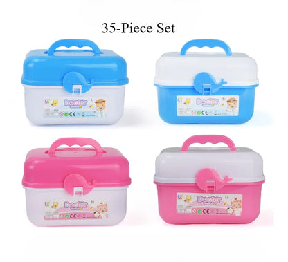 Kids Doctor Set Dentist Nurse Pretend Play Toys Simulated Stethoscope Medical Tool Kit Medical Role Play Accessories Fun Gifts