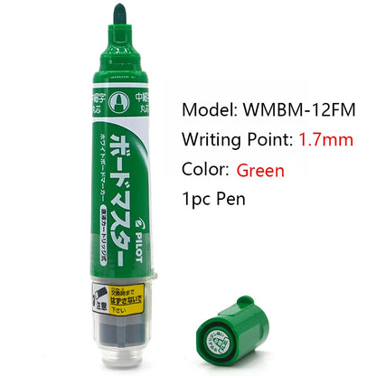 Pilot Whiteboard Marker Pen Stationery White Board Markers 1.7/2.2-5.2/2.3MM Tips Dry-Erase Refillable Liquid Ink School Office