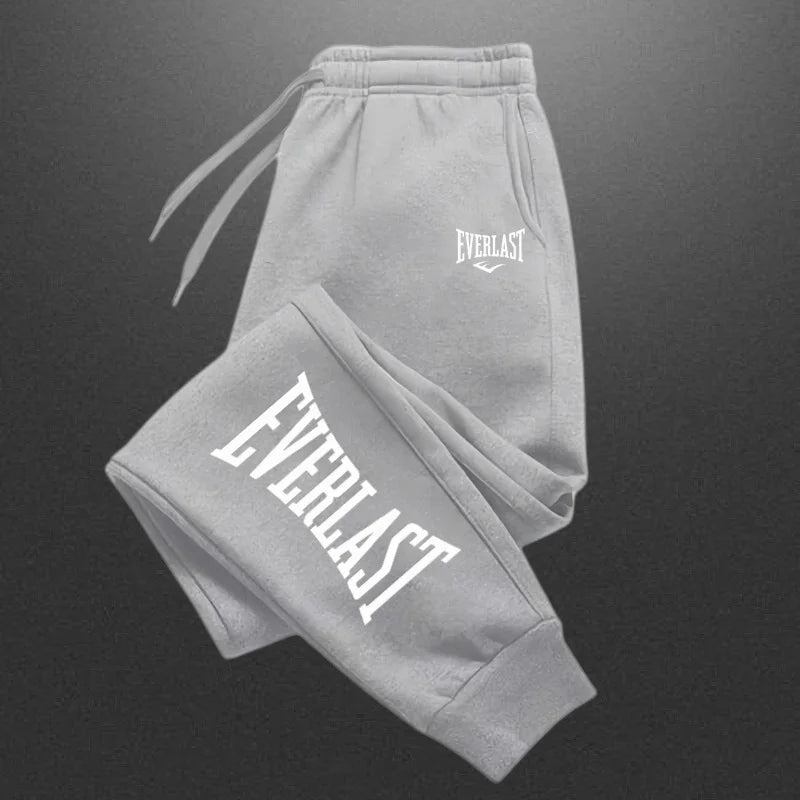 2026 EVERLAST Men Women Jogging Sweatpants Running Trousers Fleece Streetwear Sport Oversized Jogger Sweat Pants 2025 Clothing