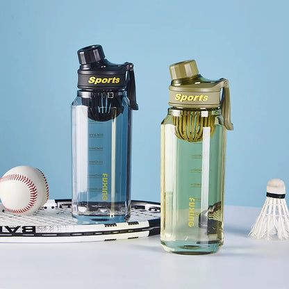 Sports Water Bottle with Tea Filter Large Capacity Transparent Bottle Plastic Cup Outdoor Travel Gym Fitness Water Bottle
